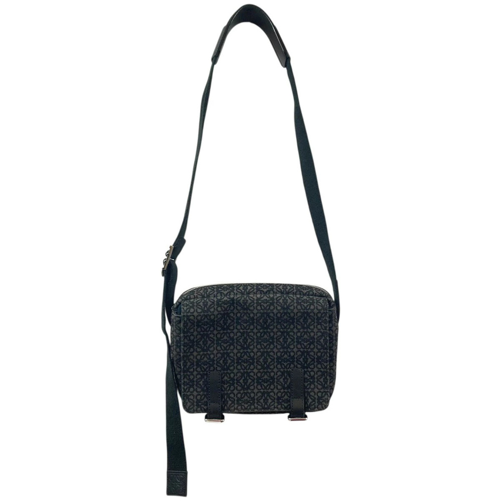 Loewe Anagram Jacquard Camera Crossbody Bag Gray